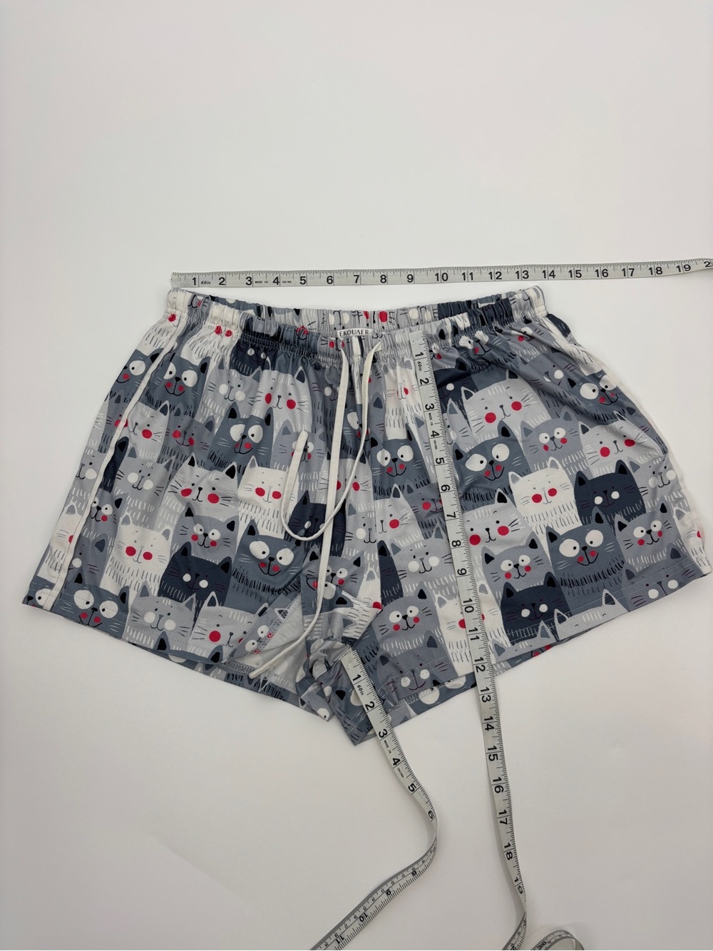 Ekouaer Cat Print Pajama Short Set - Picture 15 of 16